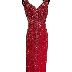 Precious Formal Red Evening Gown Size 10